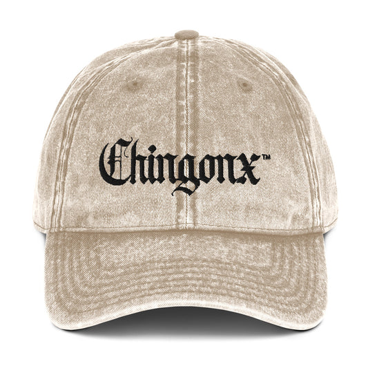 Chingonx Vintage Cotton Twill Cap "Cafe con Crema"