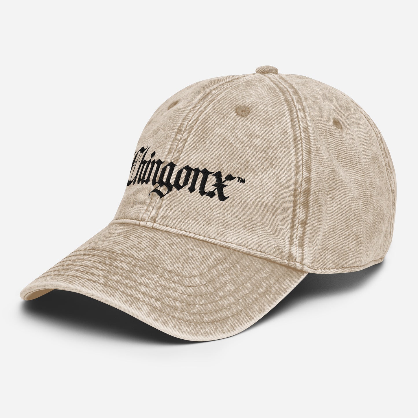 Chingonx Vintage Cotton Twill Cap "Cafe con Crema"